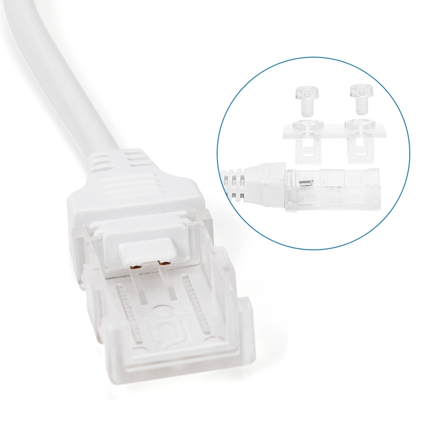 Aigostar - Fuente de alimentación para tiras LED 10 mm 600W/230V blanca