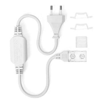 Aigostar - Fuente de alimentación para tiras LED de 8 mm, 600 W/230 V, blanca