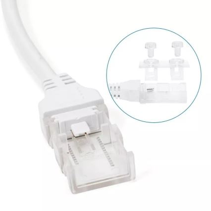 Aigostar - Fuente de alimentación para tiras LED de 8 mm, 600 W/230 V, blanca