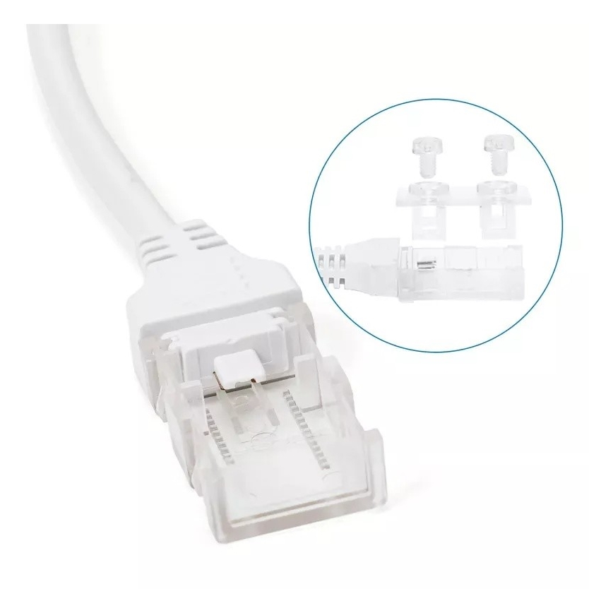 Aigostar - Fuente de alimentación para tiras LED de 8 mm, 600 W/230 V, blanca