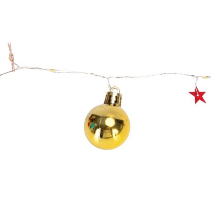 Aigostar - Guirnalda de luces LED 20xLED/3xAA 2m blanco cálido