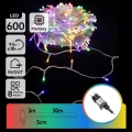 Aigostar - Guirnalda de luces LED para exterior, 600 LED, 8 funciones, 30 m, IP44, multicolor