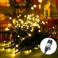 Aigostar - Guirnalda de luces LED para exterior 600 LEDs/8 funciones, 18 m, IP44, blanco cálido