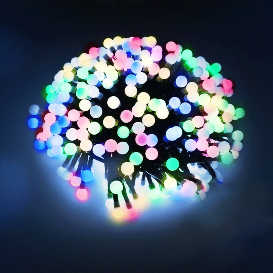 Aigostar - Guirnalda de luces navideñas LED para exterior 25xLED/8 funciones 3xAA 2,8m IP44 multicolor