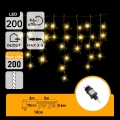 Aigostar - Guirnalda de Navidad LED para exterior 200xLED 8x0,6m IP44 blanco cálido