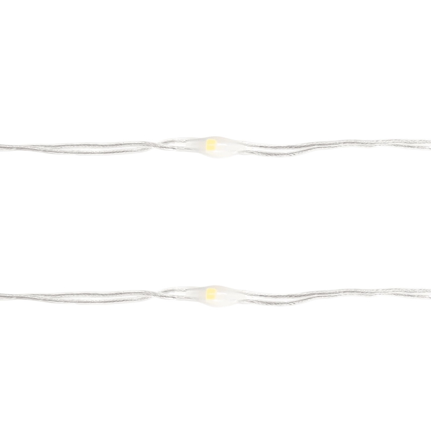 Aigostar - Guirnalda LED 50xLED/3xAA 5,3m blanco cálido