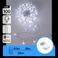 Aigostar - Guirnalda LED de Navidad 100xLED/3xAA 10,3m blanco frío