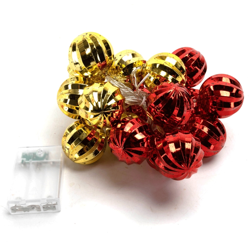 Aigostar - Guirnalda LED navideña 20xLED/3xAA 2 m blanco cálido