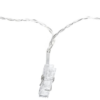 Aigostar - guirnalda LED decorativa 40xLED/5W/USB 9 m blanco cálido