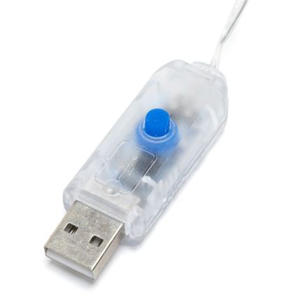 Aigostar - guirnalda LED decorativa 40xLED/5W/USB 9 m blanco cálido
