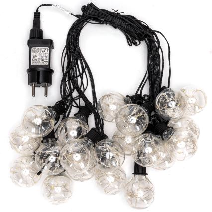 Aigostar - Guirnalda decorativa LED para exterior 160 LEDs 10 m IP44 blanco frío