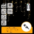 Aigostar - Guirnalda LED exterior 100xLED/6W/230V/8 funciones 1,5x1m IP44 blanco cálido + mando a distancia