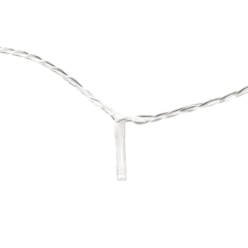 Aigostar - Guirnalda LED exterior 200 LEDs/8 modos, 23 m, IP44, blanco cálido