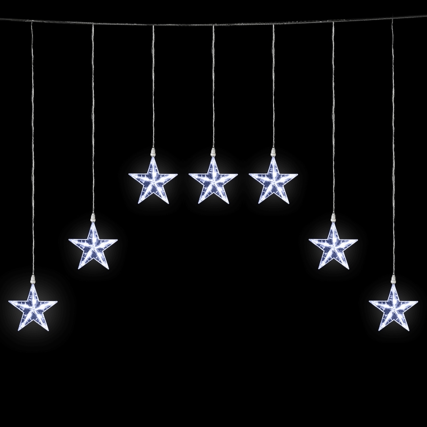 Aigostar - Guirnalda LED para exterior 70xLED 1,2x1m IP44 blanco frío con estrellas