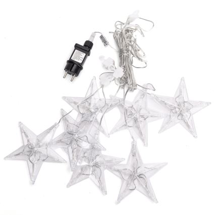 Aigostar - Guirnalda LED para exterior 70xLED 1,2x1m IP44 blanco frío con estrellas