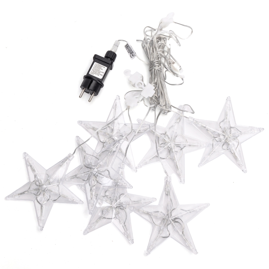 Aigostar - Guirnalda LED para exterior 70xLED 1,2x1m IP44 blanco frío con estrellas