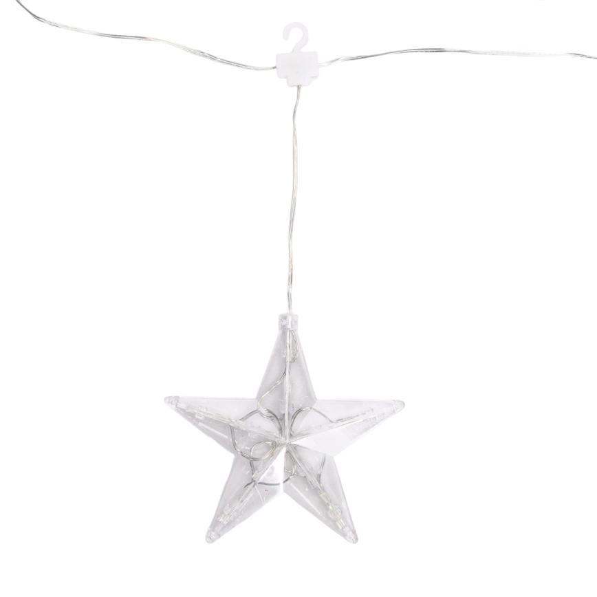 Aigostar - Guirnalda LED para exterior 70xLED 1,2x1m IP44 blanco frío con estrellas