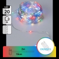 Aigostar - Guirnalda LED navideña 20xLED/2xCR2032 2m multicolor