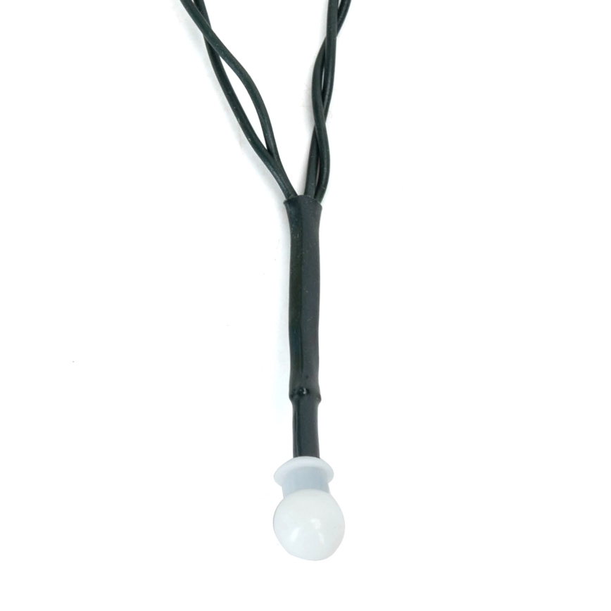 Aigostar - Guirnalda navideña LED para exterior 100xLED/8 funciones 3xAA 10,3m IP44 blanco cálido