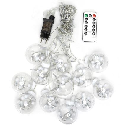 Aigostar - Guirnalda LED para exterior 120xLED/8 funciones 3x0,6m IP44 blanco cálido + mando a distancia