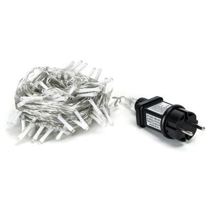 Aigostar - Guirnalda LED para exterior 100 LEDs/8 funciones 13 m IP44 blanco frío