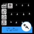 Aigostar - Guirnalda LED para exterior 100xLED/8 funciones 13m IP44 blanco frío