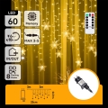Aigostar - Guirnalda LED para exterior, 120 LEDs/8 funciones, 3x0,7m, IP44, blanco cálido + mando a distancia