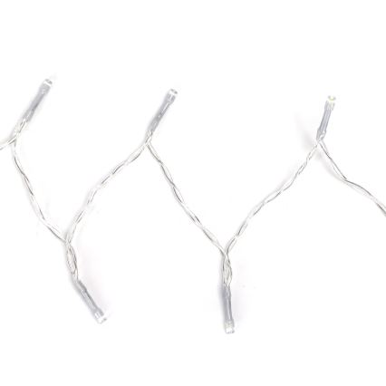 Aigostar - Guirnalda LED para exterior, 50 LEDs / 8 funciones, 3xAA, 5,3 m, IP44, multicolor
