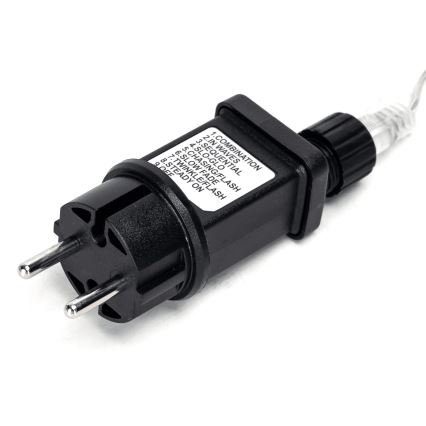 Aigostar - Guirnalda LED para exterior 50 LEDs / 8 funciones, 8 m, IP44, blanco frío