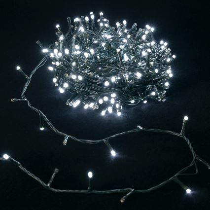 Aigostar - Guirnalda LED para exterior, 500 LED, 8 modos, 53 m, IP44, blanco frío