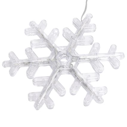 Aigostar - Guirnalda LED para exterior 84xLED/8 funciones 1,2x1m IP44 blanco cálido copos de nieve