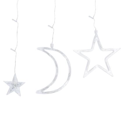 Aigostar - Guirnalda solar LED 120xLED/8 funciones 3x0,6m 500 mAh IP65 blanco frío