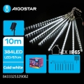 Aigostar - Guirnalda LED solar navideña 384xLED/13m IP65 1200 mAh blanca fría