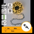 Aigostar - Guirnalda navideña LED 1500 LEDs/8 funciones 33 m IP44 blanco cálido
