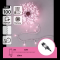 Aigostar - Guirnalda navideña LED para exterior, 100 LEDs/8 funciones, 13 m, IP44, rosa