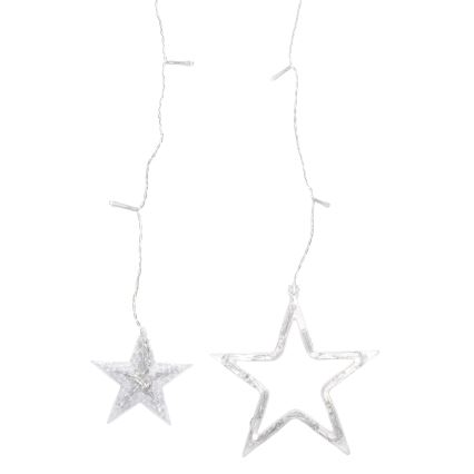 Aigostar - Cadena de luces LED para exterior 120 LEDs/8 funciones 3x0,6 m IP44 blanco cálido + mando a distancia