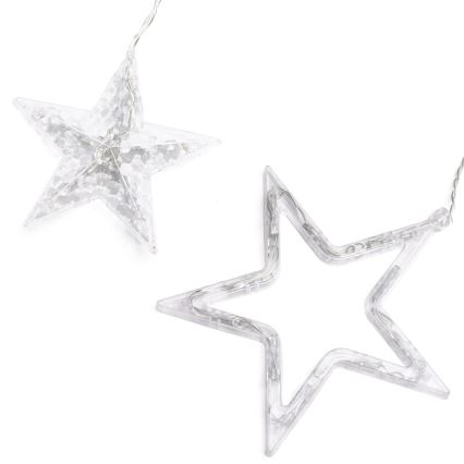 Aigostar - Cadena de luces LED para exterior 120 LEDs/8 funciones 3x0,6 m IP44 blanco cálido + mando a distancia