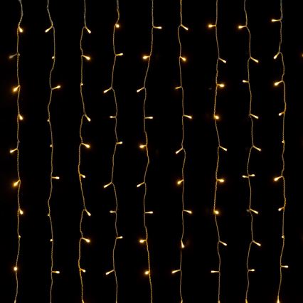 Aigostar - Guirnalda navideña LED para exterior 234 LEDs/8 funciones 1,2x1,8 m IP44 blanco cálido