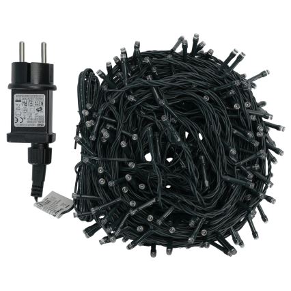 Aigostar - Guirnalda navideña LED para exterior 300 LEDs/8 funciones 30 m IP44 blanco frío