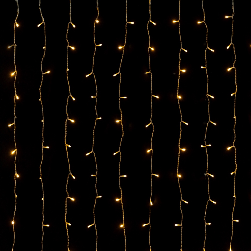 Aigostar - Guirnalda navideña LED para exterior 558xLED 3x1,8m IP44 blanco cálido