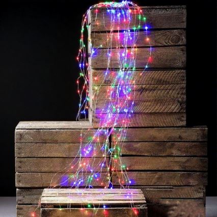 Aigostar - Guirnalda navideña LED para exterior 900 LEDs/8 funciones 6m IP44 multicolor
