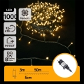 Aigostar - Guirnalda navideña LED para exteriores 1000 LEDs/8 funciones 53 m IP44 blanco cálido