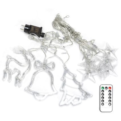 Aigostar - Guirnalda exterior LED RGBY 120 LED/8 funciones, 3 x 0,6 m, IP44 multicolor + mando a distancia