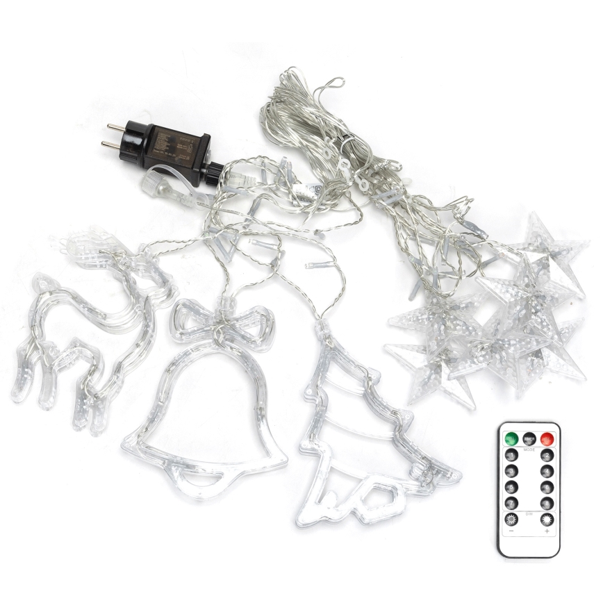 Aigostar - Guirnalda exterior LED RGBY 120 LED/8 funciones, 3 x 0,6 m, IP44 multicolor + mando a distancia
