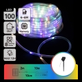 Aigostar - Guirnalda navideña LED solar 100 LEDs/8 funciones, 12 m, IP65, 800 mAh, multicolor
