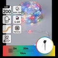 Aigostar - Guirnalda solar LED, 200 LEDs / 8 funciones, 22 m, IP65, multicolor, 800 mAh
