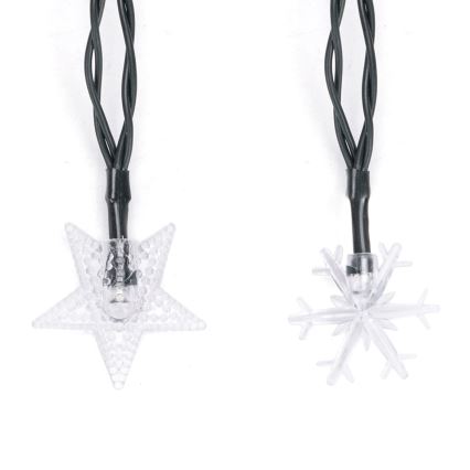 Aigostar - Guirnalda solar LED 50 LEDs / 8 funciones, 12 m, 800 mAh, IP65, blanco cálido