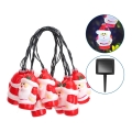 Aigostar - Guirnalda solar LED de Navidad 10xLED/3,8 m IP44 blanco frío 400 mAh