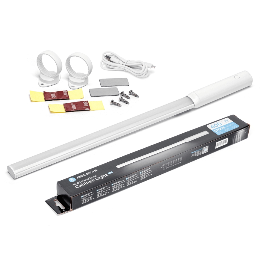 Aigostar - Iluminación LED para armario con sensor de movimiento LED/5W/5V 5700K blanco
