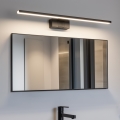 Aigostar - Iluminación LED para espejo de baño LED/12W/230V 4000K 60 cm IP44 negra